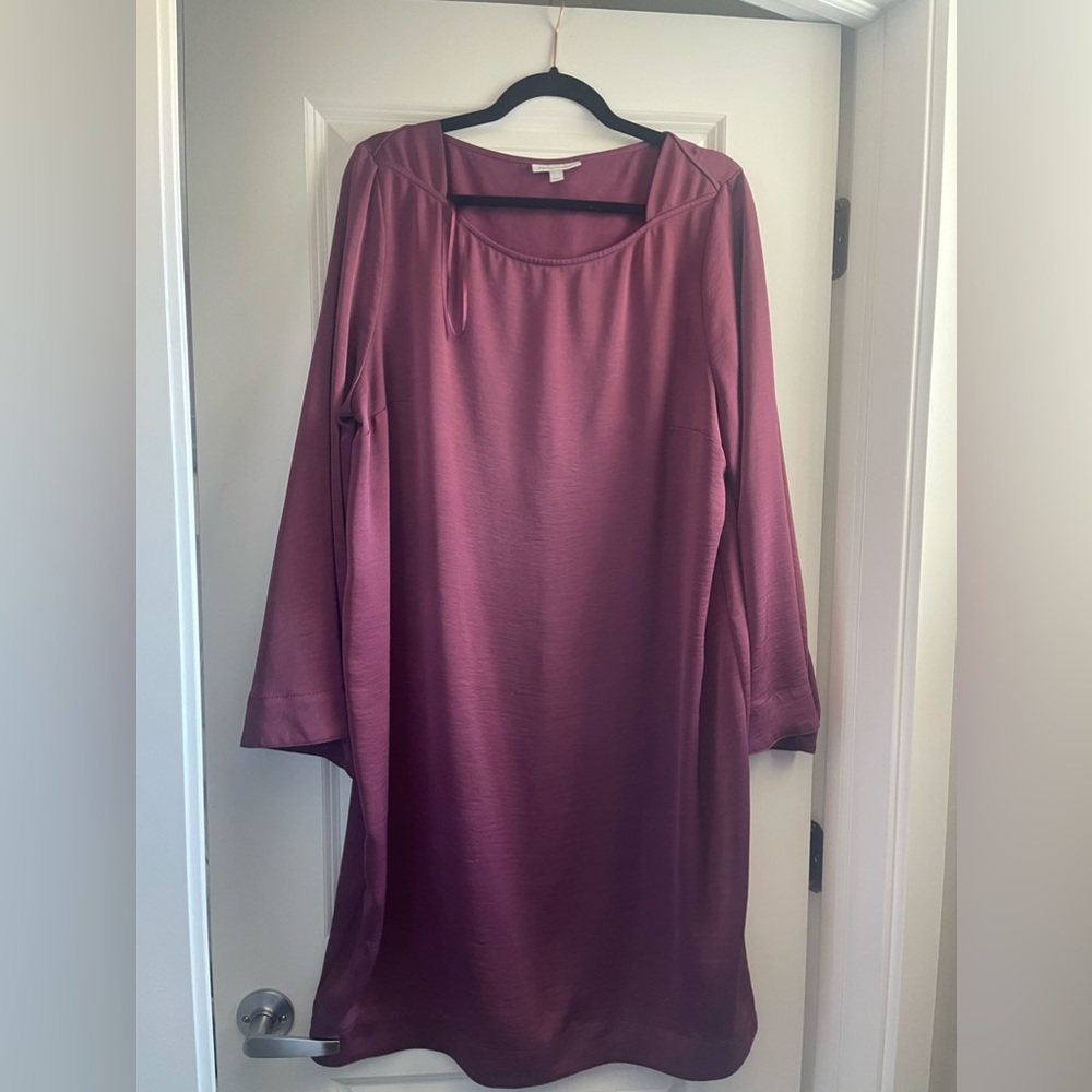 Purple Silk Slip Dress